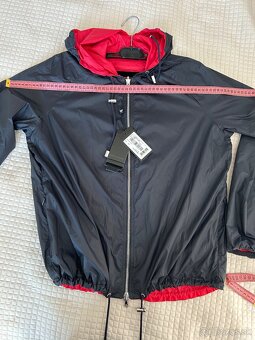 Emporio Armani bunda 2v1 unisex modrá, červená windstopper - 11