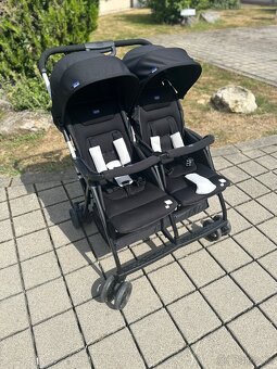 Chicco - Športový kočík pre dvojčatá OHLALA TWIN Black Night - 11