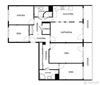 Výnimočná príležitosť Priestranný 5-izbový byt-ZUPKOVA, KE - 11