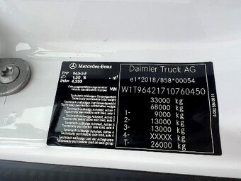 9440 Mercedes-Benz Arocs 3351 AK - 6x6 – NOVÉ - Meiller S3 – - 11