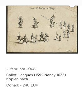 Predám 3 grafiky - Jacques Callot, Klauber, Baquoy - 11