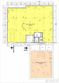 PRENÁJOM / kancelárske a obchodné priestory 300 m2 / ul. Bar - 11