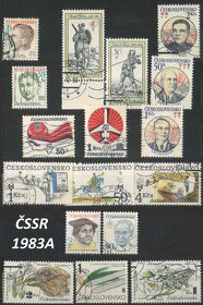 Poštové známky, filatelia: ČSSR 1974-1992 - 11