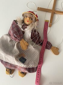 Drevená marioneta 90. roky 30cm - 11