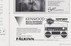 Rádio BOOMBOX Kenwood CR-100, made in Japan, rok výroby 1985 - 11