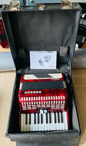 Predám detský akordeón Hohner Student 48 basový- top stav. - 11