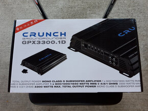 CRUNCH GROUNDPOUNDER - zosilňovač 1x1650W RMS/1Ohm - 11