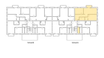 3 izbový byt  (71 m²) A403 na III. poschodí v NOVOSTAVBE, Ko - 11