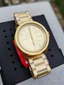 Zlaté hodniky DIESEL - Double Gold 46 mm, ORIGINÁL s krab - 11