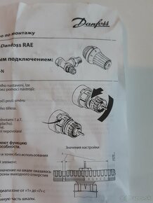 Termostatické ventily Danfoss 3/4, radiátor - 11