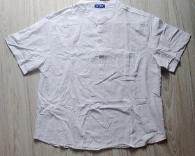 Biela a modrá letná polokošeľa, v. XL/2XL, v. 2XL/3XL - NOVÉ - 11