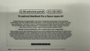 MacBook Pro 13,3 M1 512GB Space Gray v perfektnom stave - 11