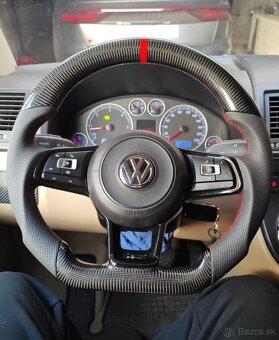 VOLANT VOLKSWAGEN R RLINE GTD GTI - KOZA / KARBÓN - 11