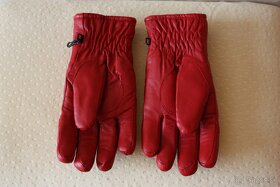 Kožené zimné rukavice pánske veľkosť L (už len biele) - 11