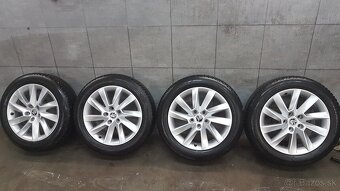 orig.Zimné ŠKODA kolesa 5x112 R17ET 40 Gooyear215/55 - 11