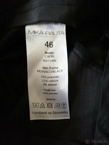 Pánsky oblek MIKÄ RAUTA čierny + biela košeľa - 11