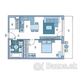 BOSEN | Moderný 2 izbový byt s walk-in šatníkom v novostavbe - 11