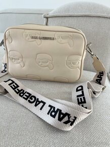 Crossbody kabelka Karl Lagerfeld béžová - 11