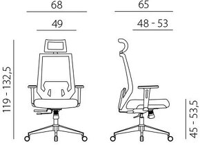 ergonomicka kancelarska stolicka ANTARES Charmer, cierna - 11