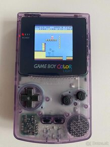 GameBoy Color Clear Purple IPS displej - 11