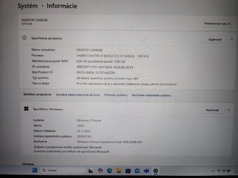 Asus vivobook s510u i5-8250U/8Gb RAM, 256,500gb - 11