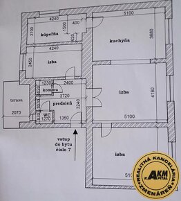 3 izbový byt centrum Krupina na predaj,  116 m2 - 11