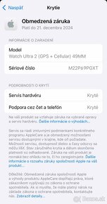 Apple Watch ULTRA 2 49mm GPS LTE Cellular - záruka - 11