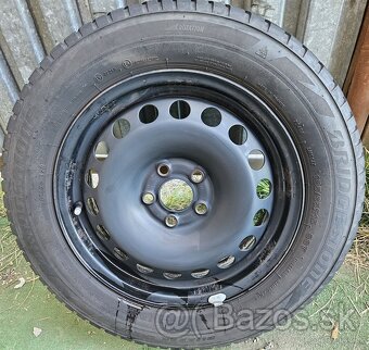 Plechové disky VW - 5x100 r15 + zimné pneu 185/65 r15 - 11