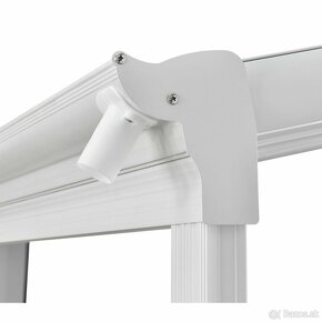 Hliníková pergola Borneo 4 x 3 a 6 x 3 -šedá a transparentná - 11