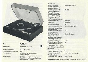 Pioneer PL 12D - ODLOŽENKA /  TOP STAV - 11