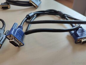 Sada 4 káblov pre displeje (DVI , VGA, HDMI) + redukcia - 11