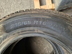 215/65 r16 celoročné 4 ks KUMHO dezén 6,7-6,2 mm DOT2022 - 11