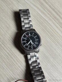 Titánové pánske hodinky BERNY Pilot Field watch, Zafír, NOVÉ - 11