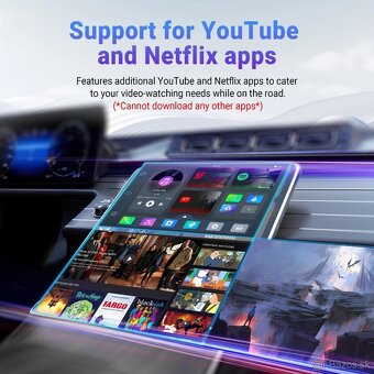 NetFlix, YouTube do auta - Bezdrôtový Carplay / Android Auto - 11