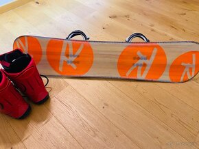 Detský snowboard Rossignol 120 cm + topánky - 11