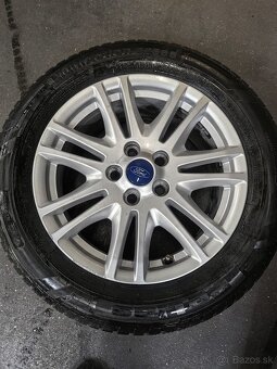 Hliníkové disky Ford 5x108 16 + zimné pneumatiky 215/55 R16 - 11