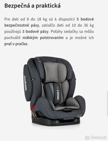 Petite&Mars Prime II Isofix sivá - 11