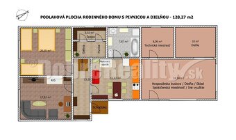 VÝNIMOČNÁ PRÍLEŽITOSŤ: Rodinný dom s dielňou (128 m2) a samo - 11