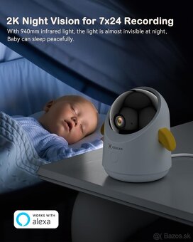 Baby monitor Cococam Baby 2K 1296p 2.4/5G WIFI - 11