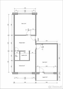 JAZERO - 2 IZB BYT s LOGGIOU, NÁM. KOZMONAUTOV,4.posch.,52m2 - 11