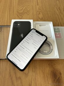 iPhone 11 128 gb black v záruke + komplet príslušenstvo - 11