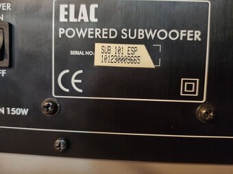 Aktívny subwofer ELAC SUB 101 ESP + 5x satelit repro - 11