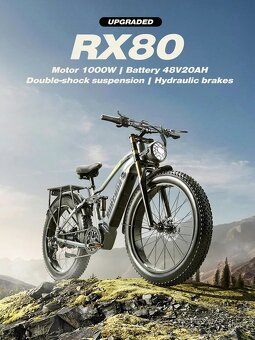 Výkonný ebike Burchda 1000W,20Ah,45km/h,120km,33kg,nový - 11