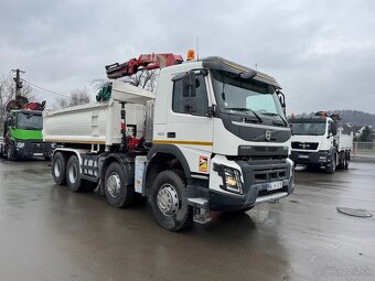 VOLVO FMX Trojstranný sklápač s hydraulickou rukou ,Euro 6 - 11