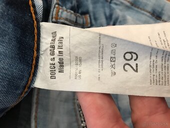 DOLCE&GABBANA originál jeansova minisukna S/M - 11