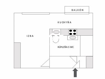 Prenájom 1 izbového bytu s balkónom v centre Zvolena - 11