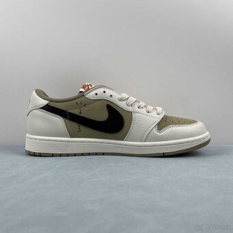 NIKE AIR JORDAN 1 LOW MEDIUM OLIVE TS - 11