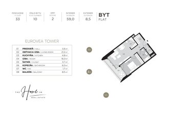 THE HOME︱EUROVEA TOWER - Priestranný 2i byt s výhľadom na hr - 11