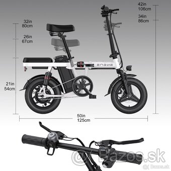 Predám skladací  elektro bicykel, - 11