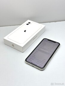 iPhone 11 128GB WHITE NOVÁ BATÉRIA PRÍSLUŠENSTVO - 11